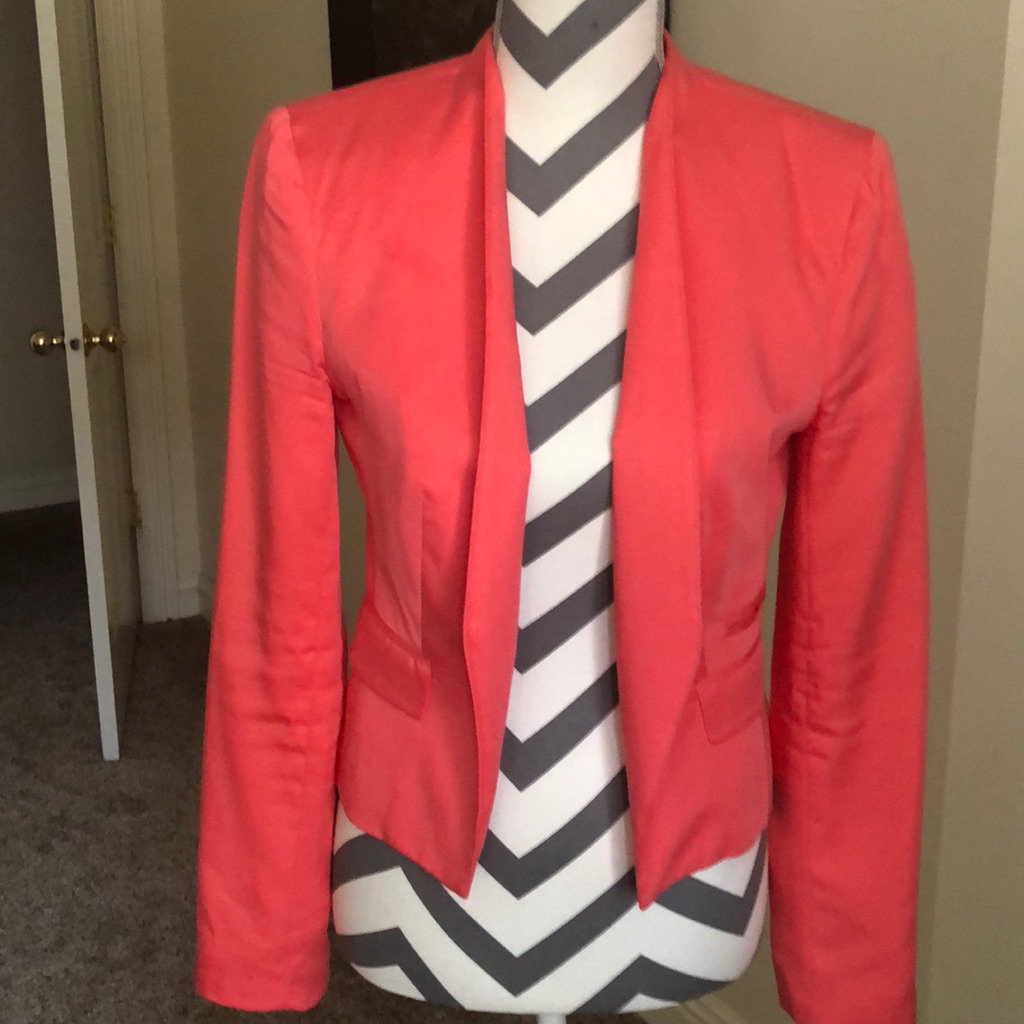 Bebe Peach Fully Lined Jacket